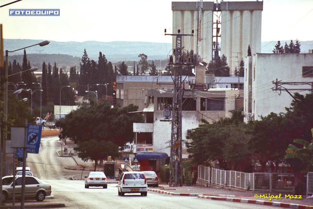 The Silos and the City in the Morning