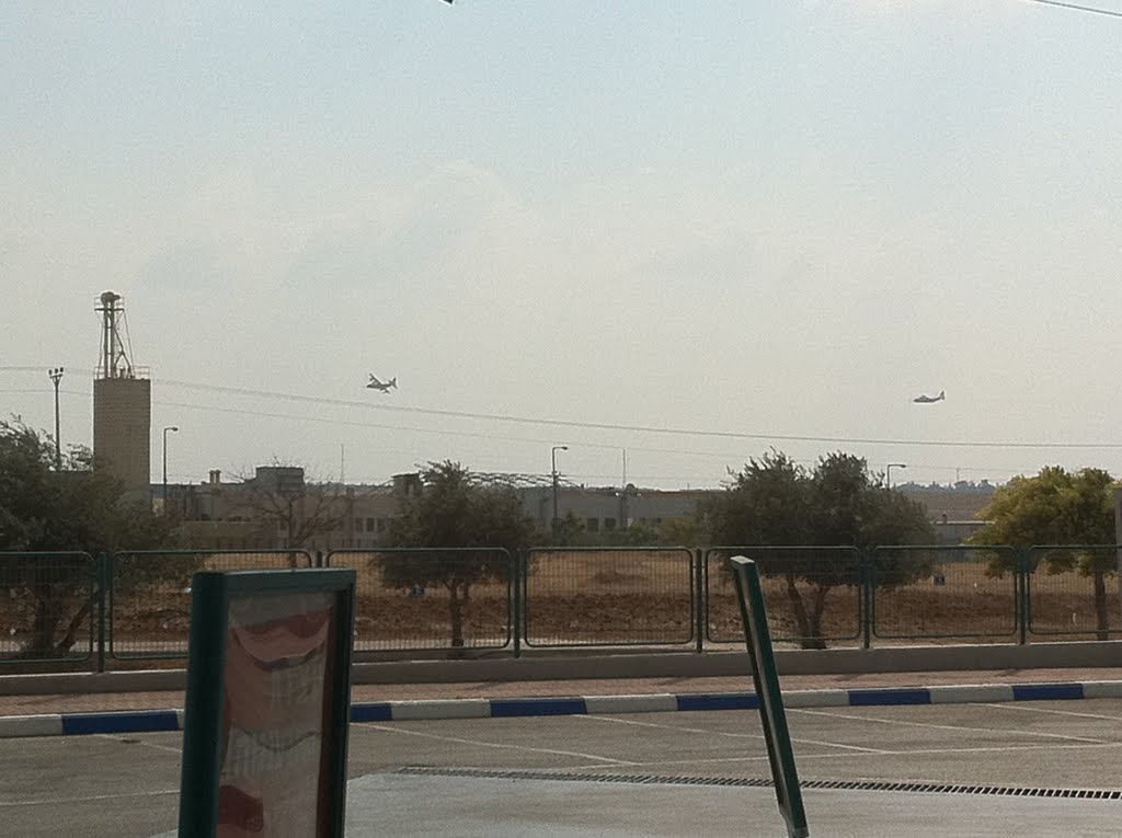 B52 OVER KIRIAT GAT INDUSTRIAL AREA