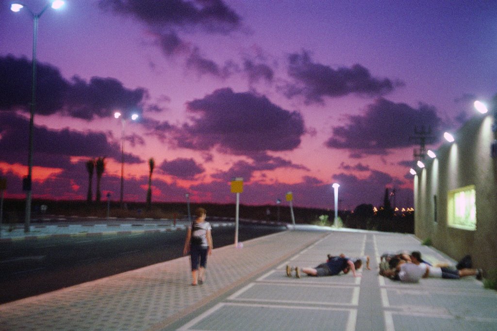 The sky is so close. Lod Railway Station. 2009