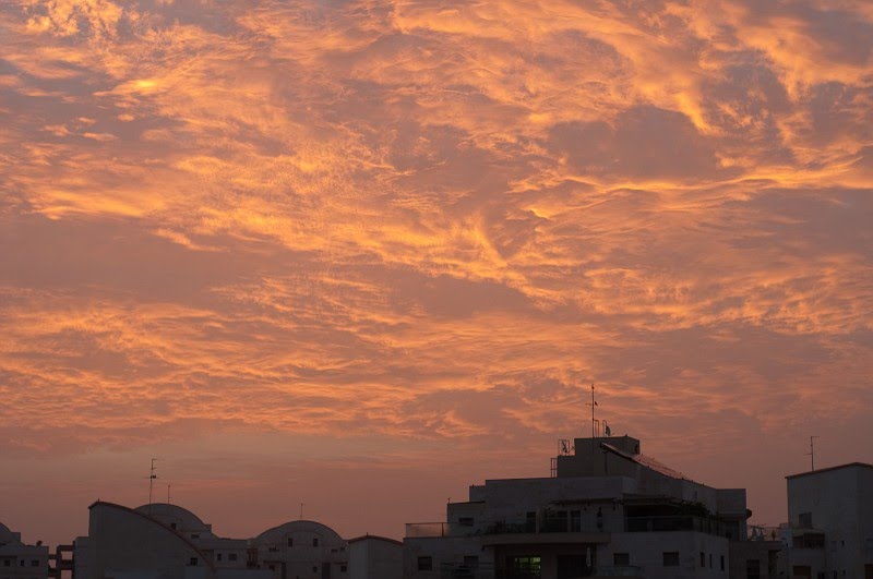 Israel, Sunrise over Netaniya