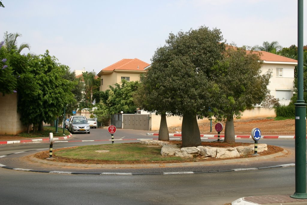 Raanana. Small square in 2005 area