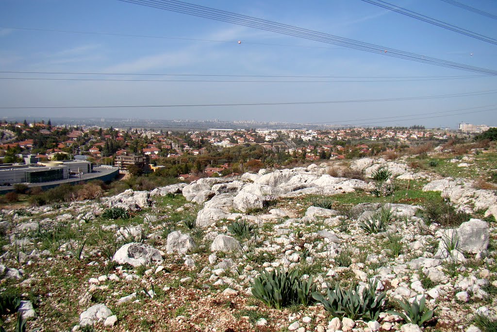 Israel. Shfela (Shfelat Yehuda, "Judean foothills") from Rosh Haayn