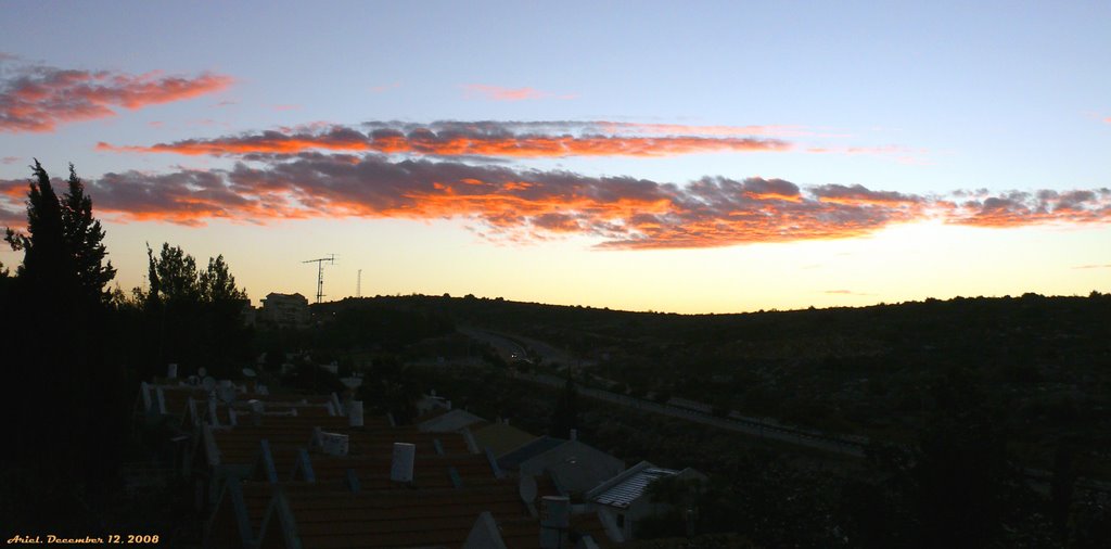 Sunup in Ariel, Samaria