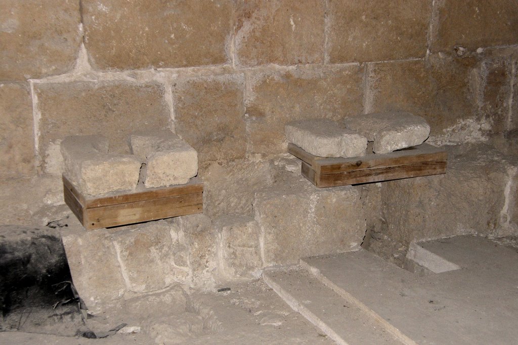 Toilets at the Crusader Fortress at Akko