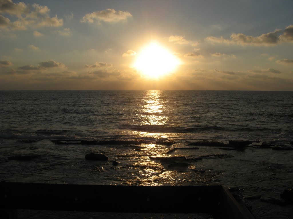 sunset in Nahariya