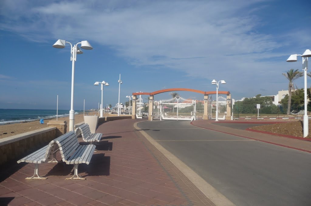 On Nahariya Beach.
