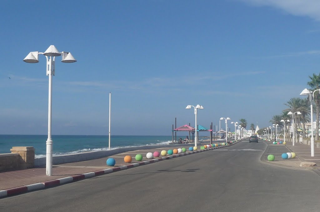 On Nahariya Beach.