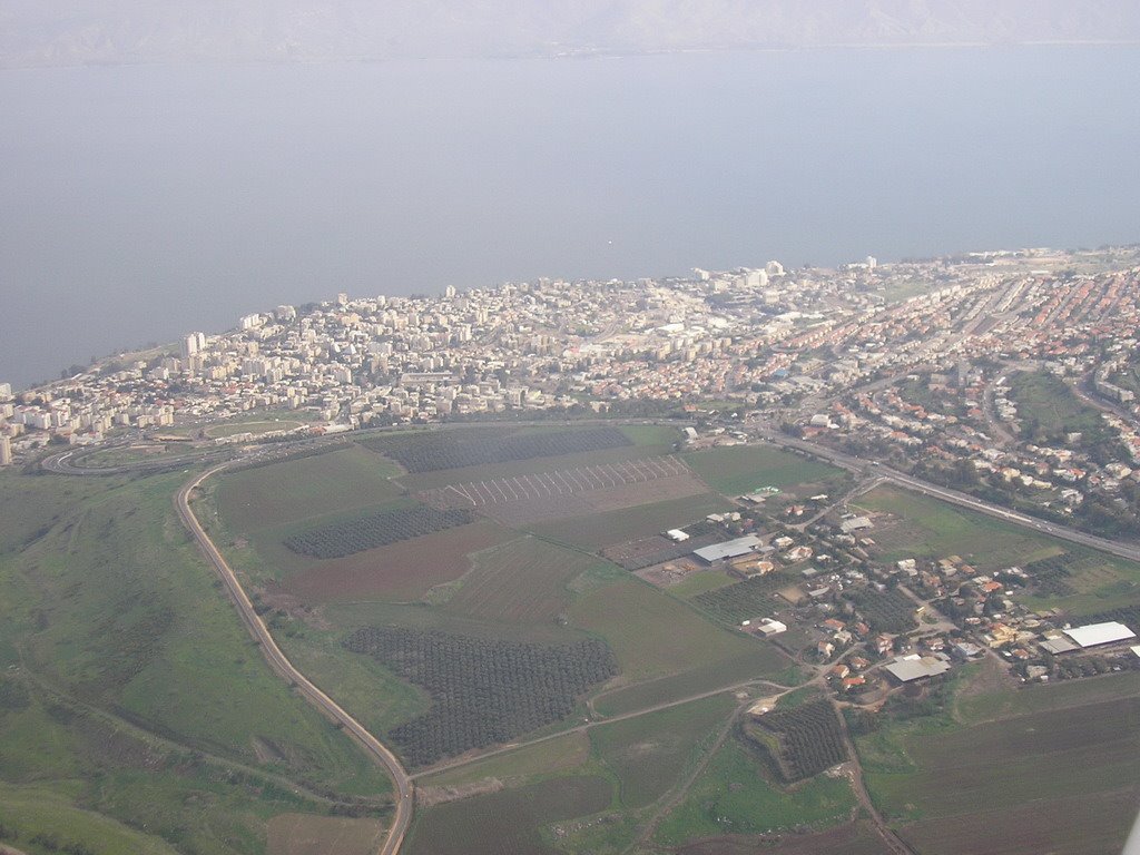 The city of Tiberias, on the sea of Galilee