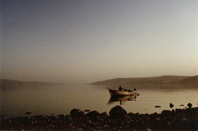 Fisherboat on lake of Tiberias