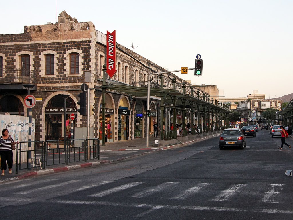 Main street in Tiberias