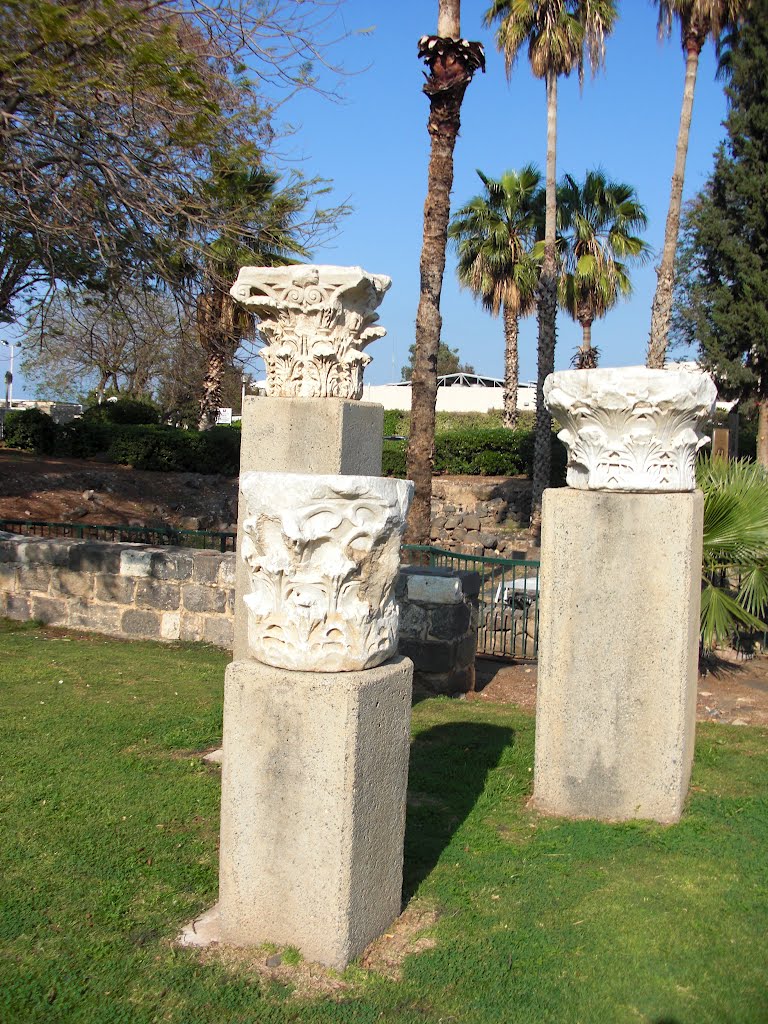 Tiberias on Sea of Galilee, the piecies of antiquity  כנרת,טבריה