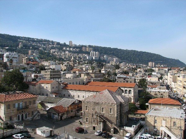 Haifa, Mt Carmel viewed from Downtown