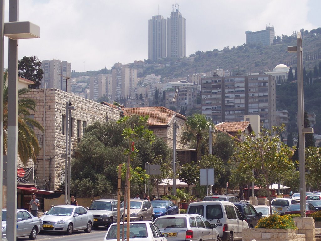 Haifa, German Colony, View to Mount Carmel