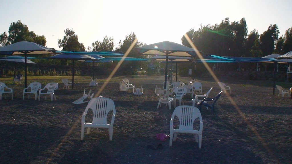 Sunset at lake Galilee