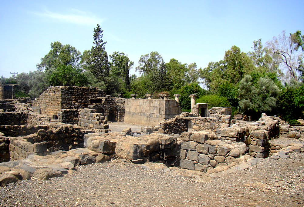 Israel. Ancient Katsrin Park. Restored 3rd-century Jewish village