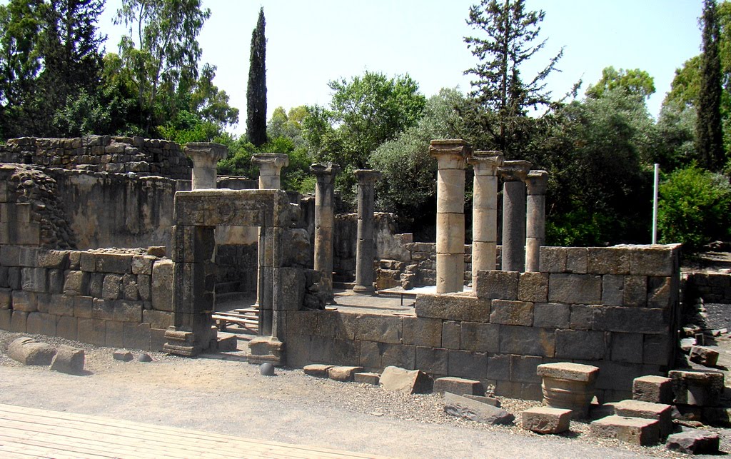 Israel. Ancient Katsrin Park. Restored 3rd-century Jewish village. Synagogue