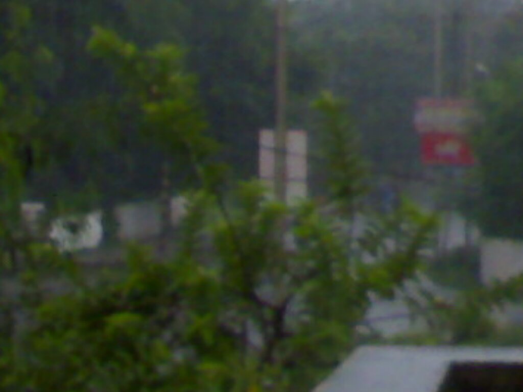 on a rainy evening