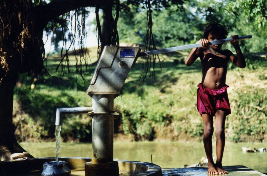 Endlich wieder Wasser! Indien, West-Bengalen, Bolpur