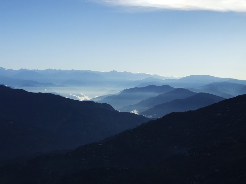 Mountain view from Darjeeling