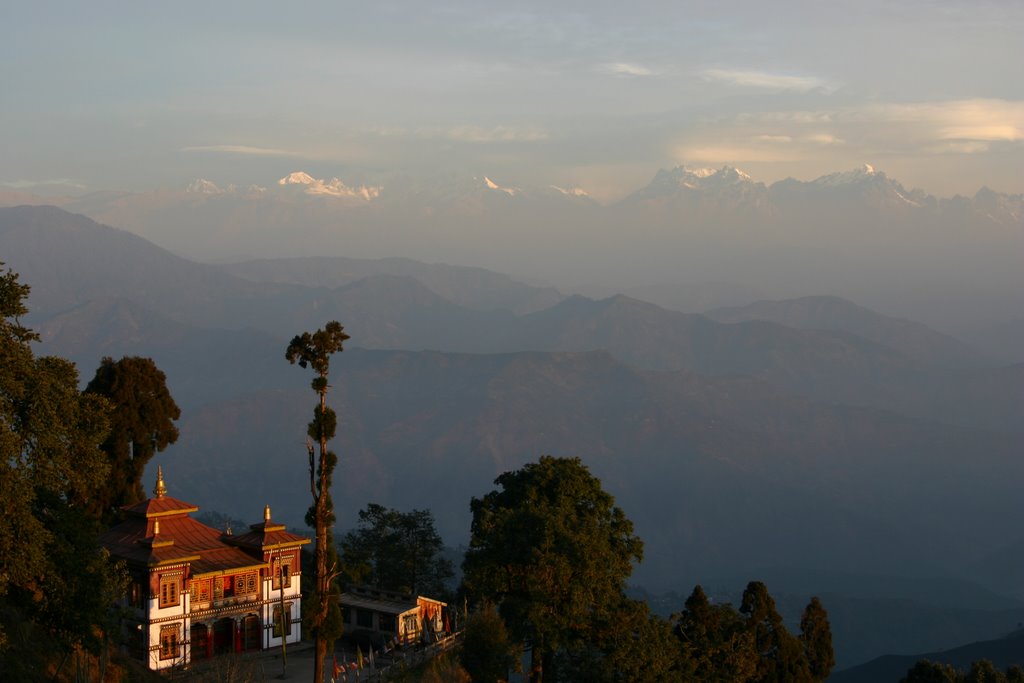 Le jour se lève, Darjeeling, India