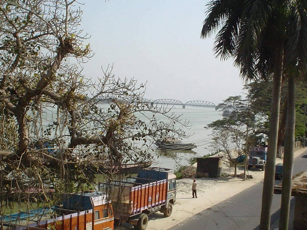 Bally Bridge - Viewed from Doltola, Uttarpada.