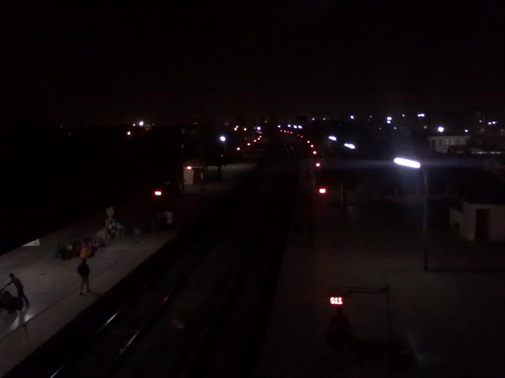 bhilai power house railway station at night