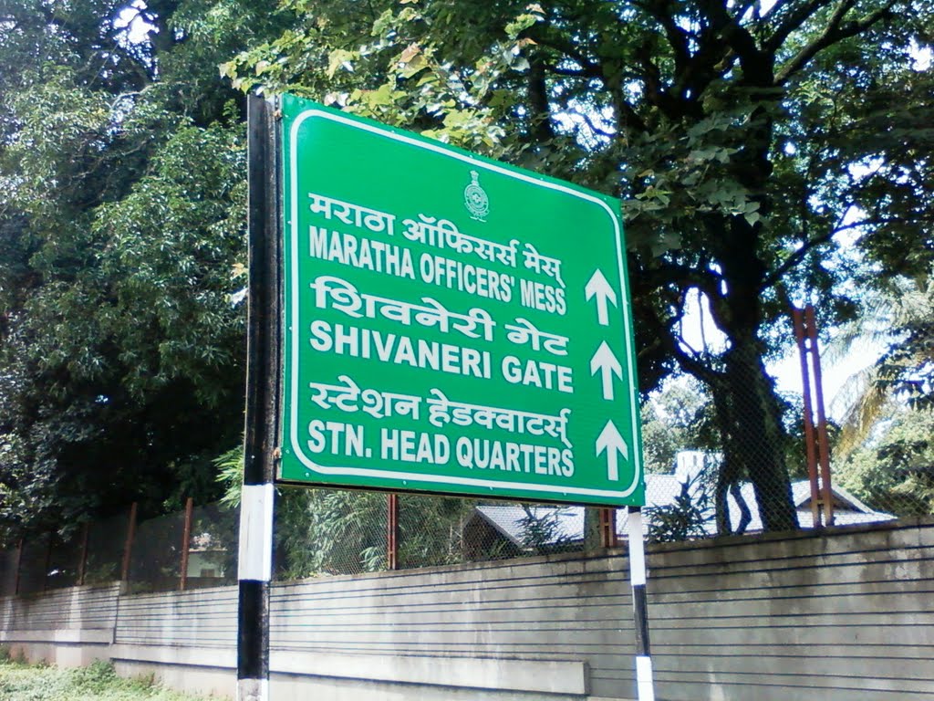Sign Board in Camp बेळगांव