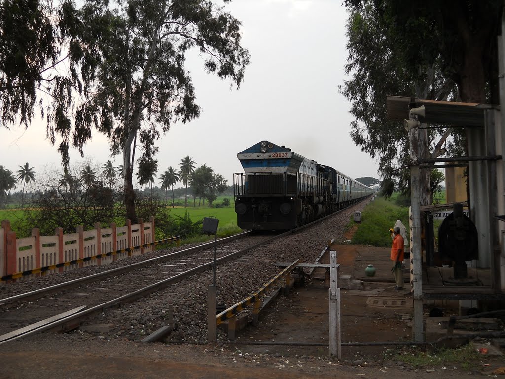 Train Engine WDP4, Hospet, Karnataka