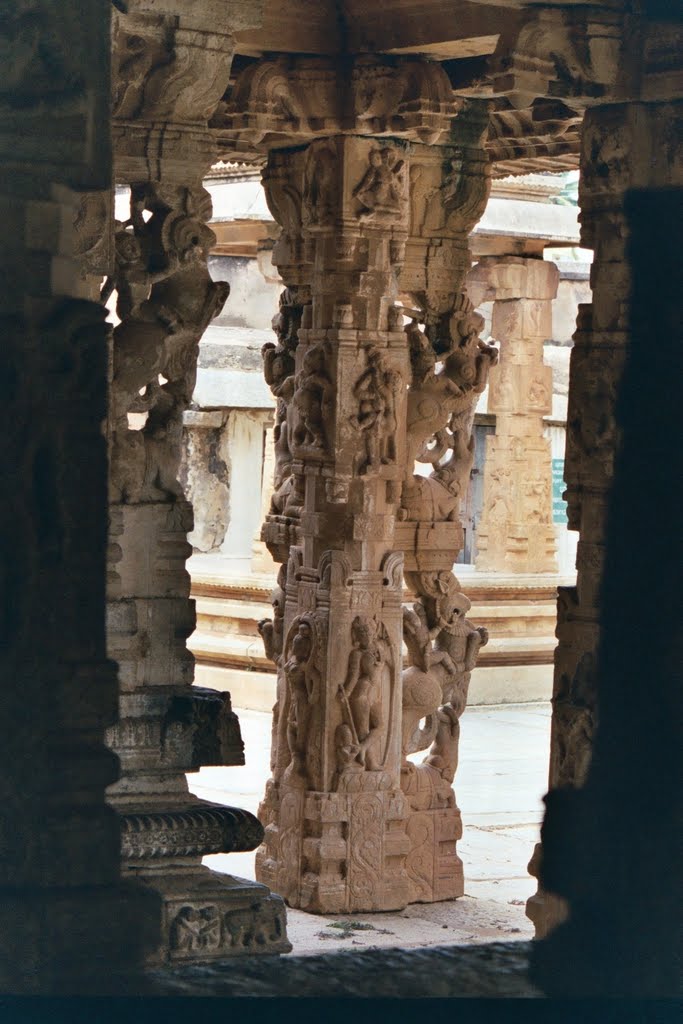 Stone pillars of Someshwara Temple