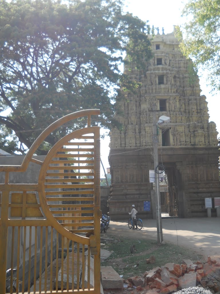 Gates old & new near the gopuram of Someshwara Temple.
