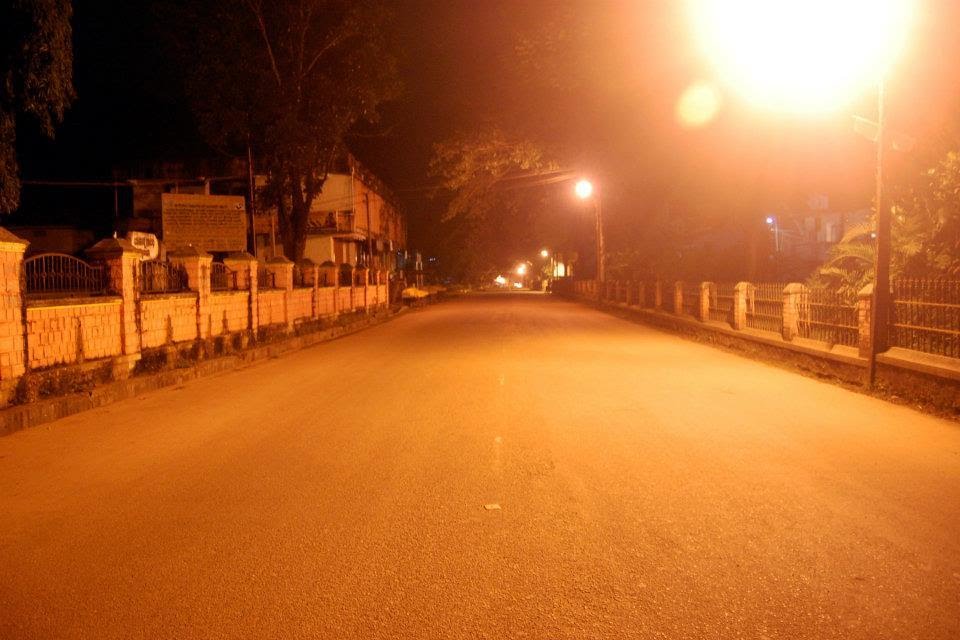 JC Road SAGAR at night