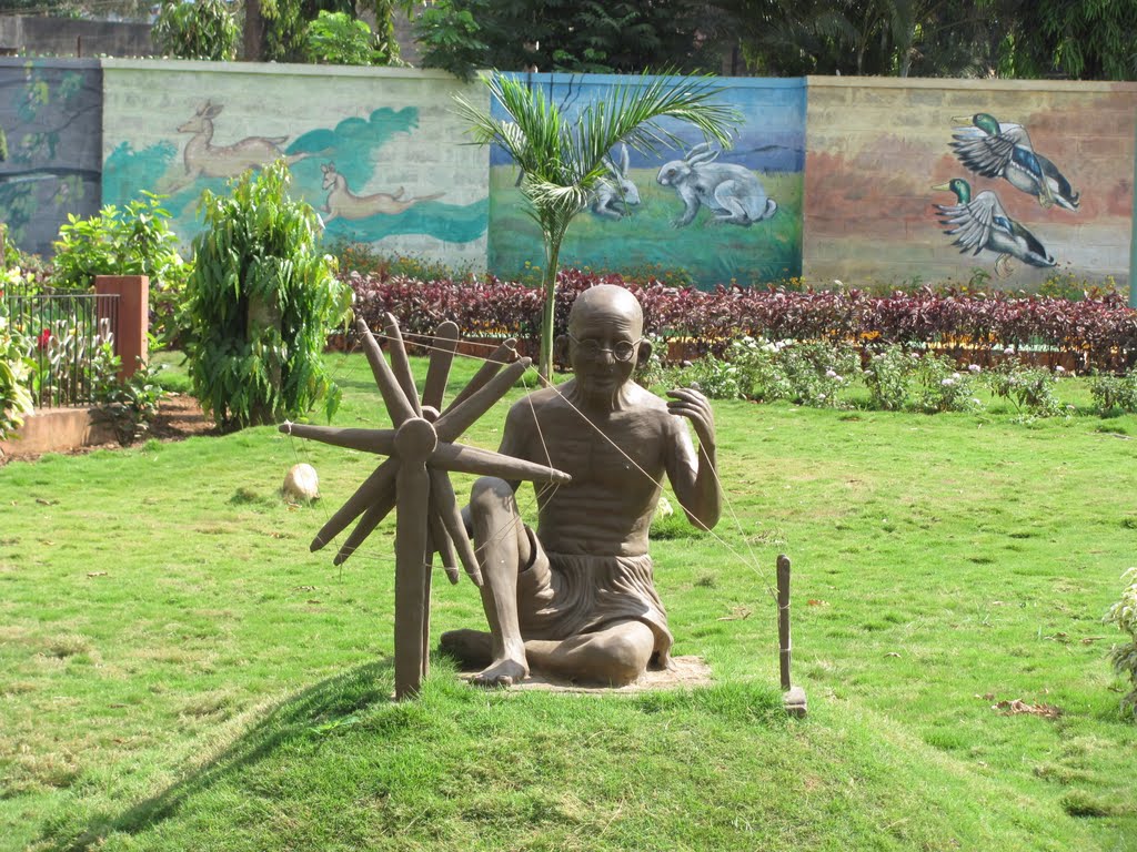 Gandhiji in the park