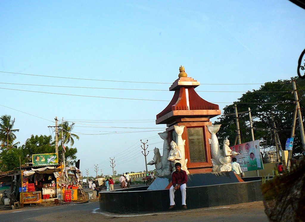 By pass Road  starts here  at  Machilipatnam