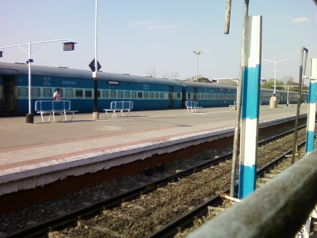 A View Of Nizamabad Railway Station At Noon
