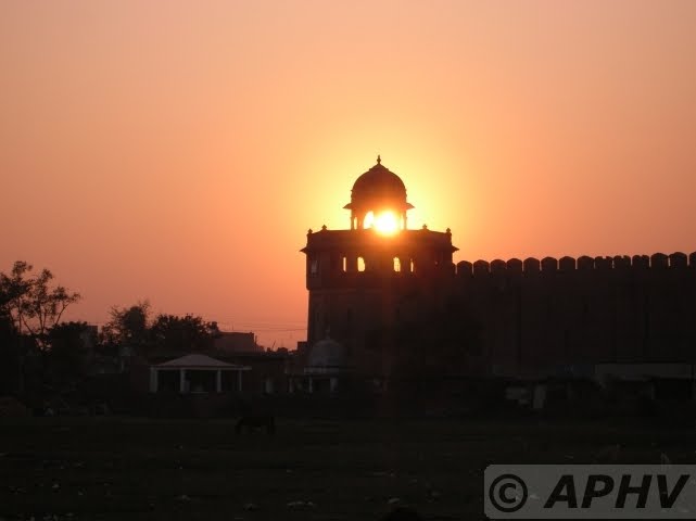 Sun dawn at Darbhanga fort