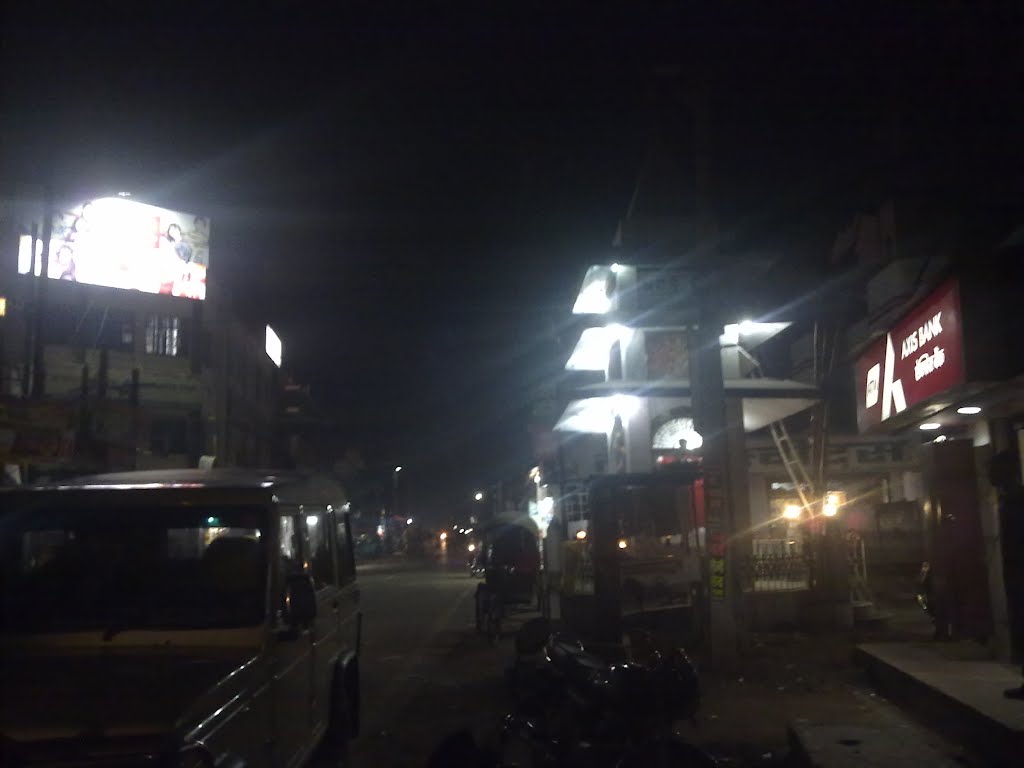 Rajkumarganj at night