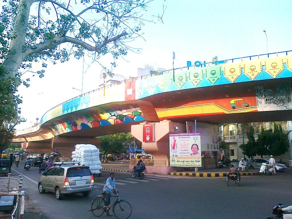 Kavi Nanalal Marg (Flyover Bridge on Ashram road), Ellisbridge Ahmedabad