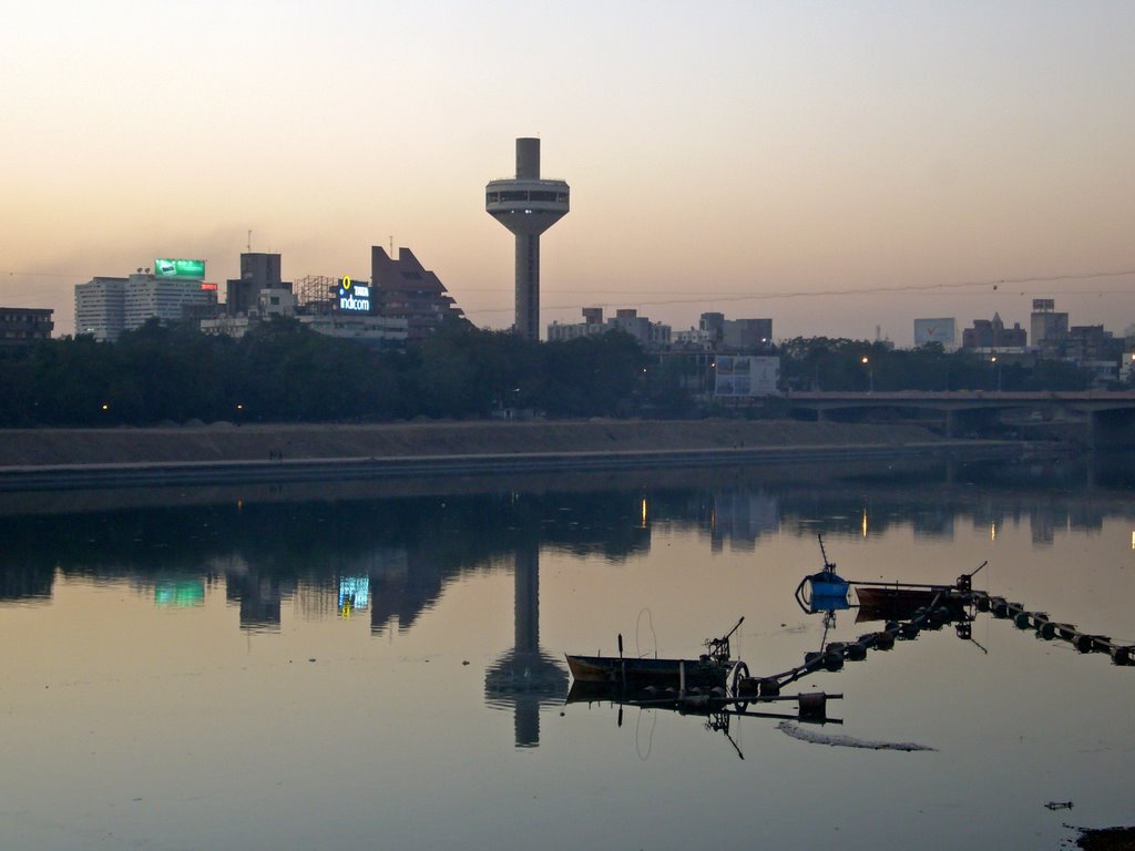 View from Ellis bridge. Ahmedabad. Gujarat.