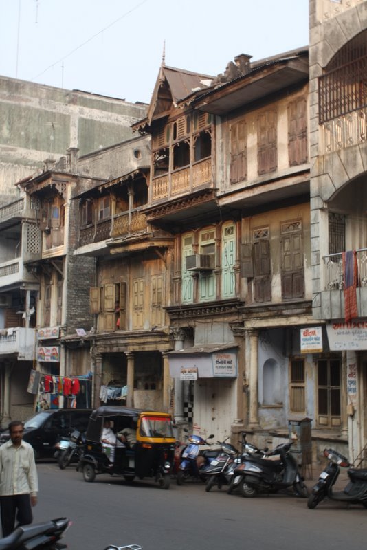 Nice wooden houses in Old city of Surat