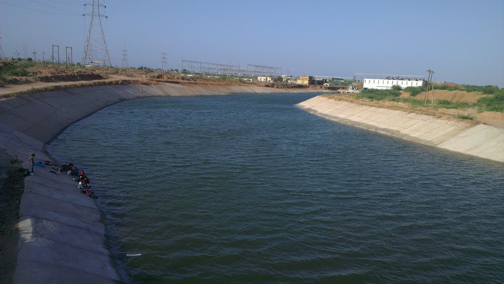 Beautiful Narmada canal near Surendranagar