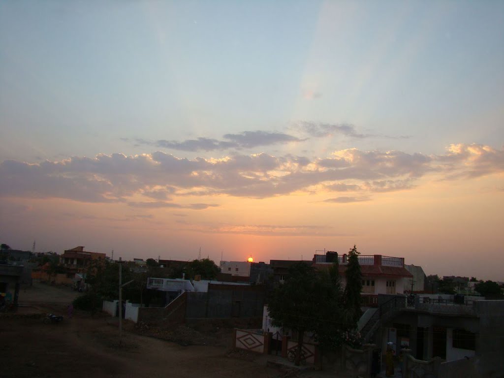 sunset sceane at surrendranagar