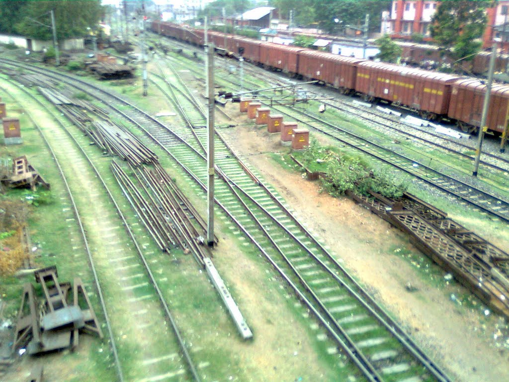 Railway lines of  dhanbad station