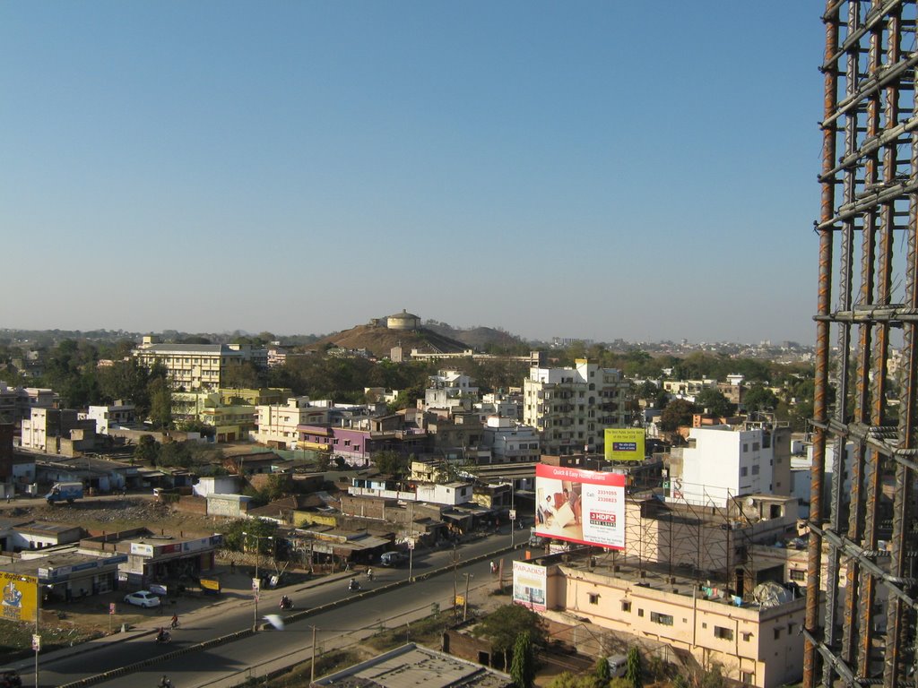 view of harmu water tank from shivdayal nagar