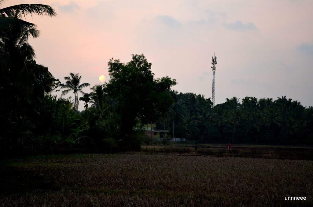 SUNSET AT PUTHUKODE (KERALA)