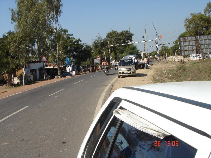 railway crossing at salamatpur