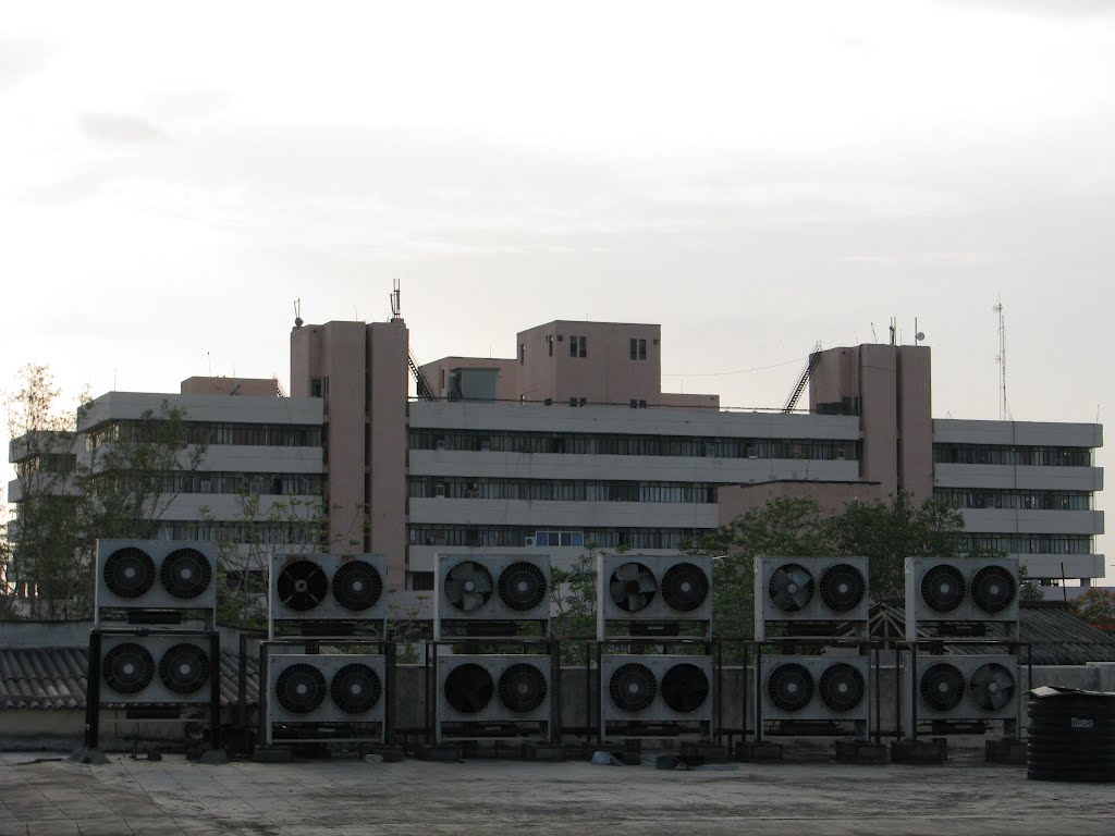 Vindhyachal Bhawan viewed from Arera Telephone Exchange, Bhopal