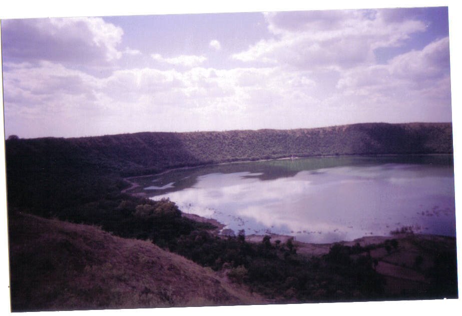 Impact of a celestial Rock- Lonar Crater