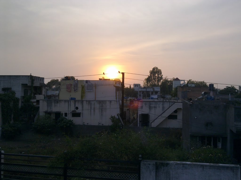 Sunset at Bhusawal, Maharashtra, India by Suresh Joshi
