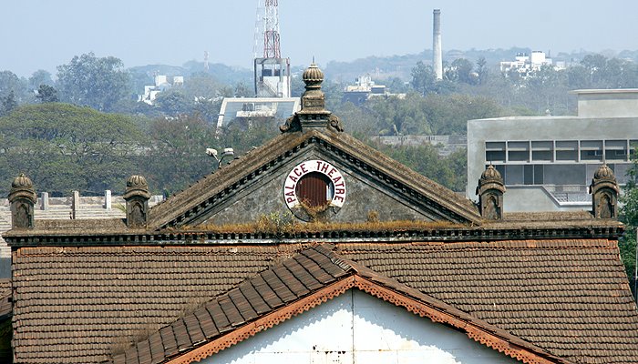 The Royal Palace Theatre : Keshavrao Bhosle Natya Gruh with Shahu mill in background