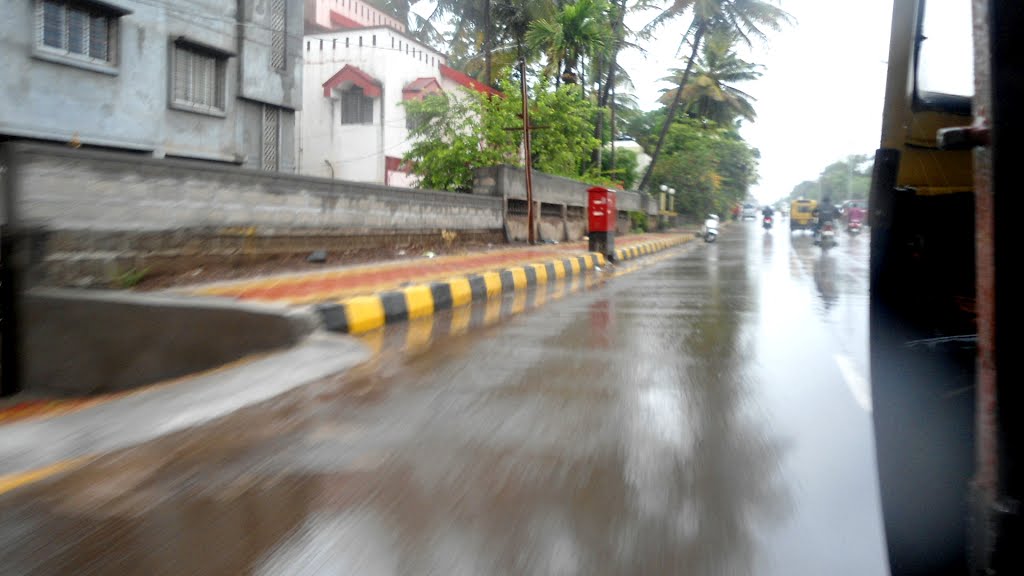 Rain water on ways